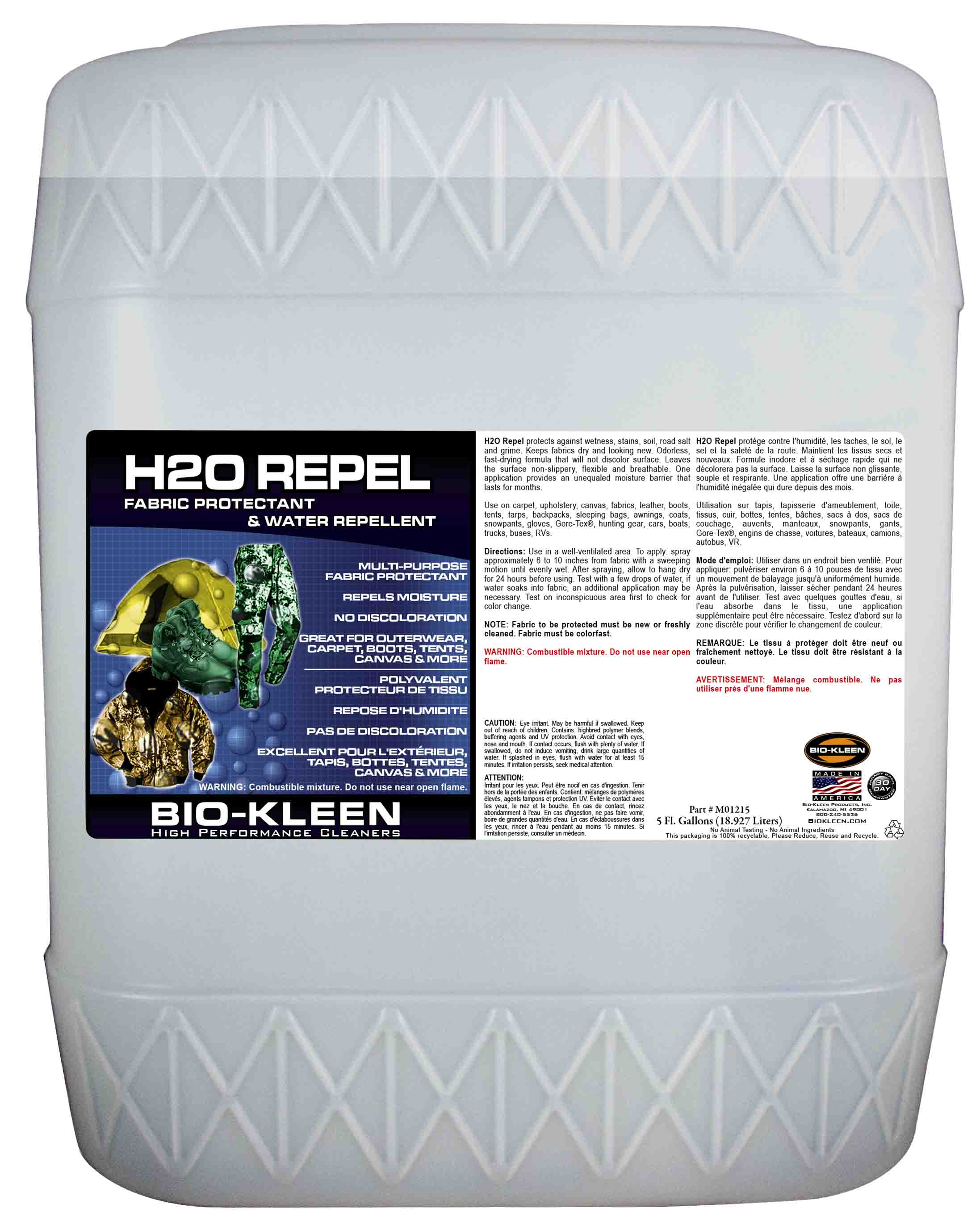 Bio Kleen H2O Repel  Water Repellent Spray for Fabric